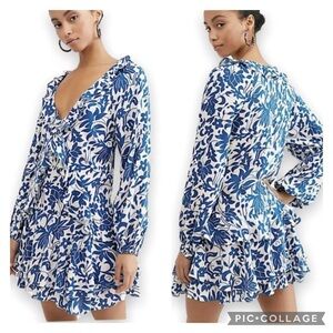 NWT Free People Rebecca Ruffle Dress Medium